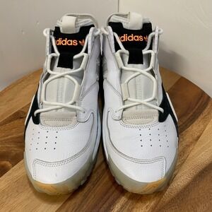 Adidas Streetball EE4960 White Leather Basketball Sneakers Mens 11.5 Free Ship